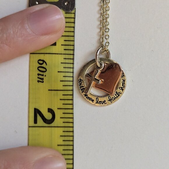 17in Three Charm Necklace - Picture 3 of 3